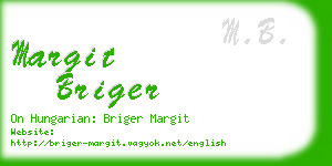 margit briger business card